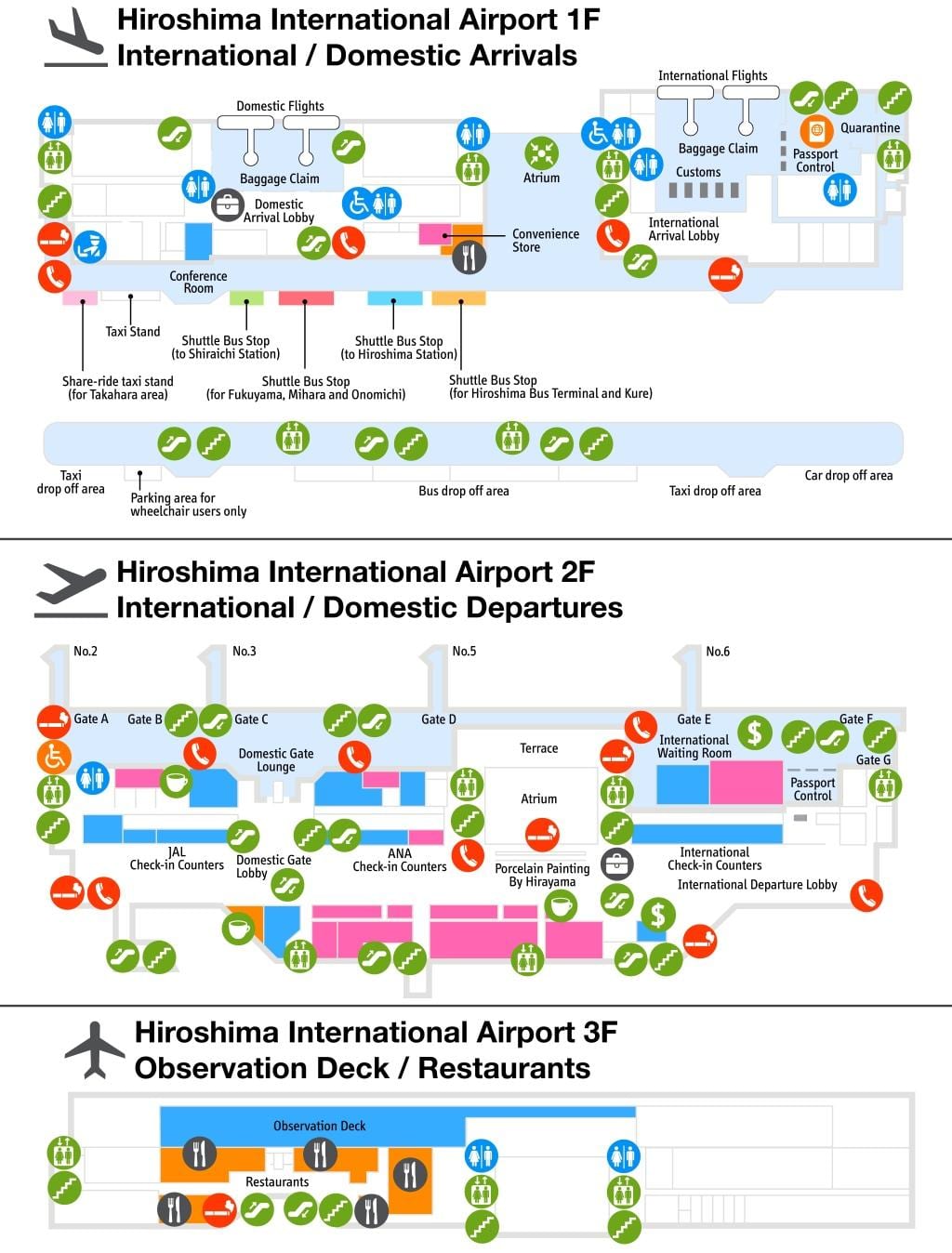 Peta dari hiroshima airport