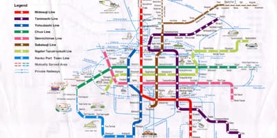 Hiroshima peta kereta bawah tanah